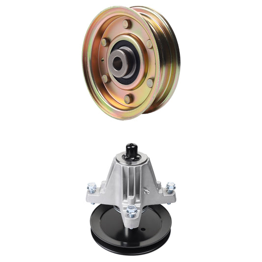 Products -  UDC Parts Mower Kit / Pulley 756-04224 + Spindle 618-06976 / Fits Troy-Bilt TB1942 TB42