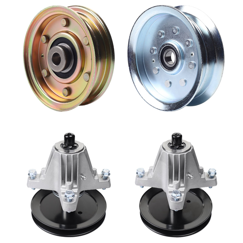 Products -  UDC Parts Mower Kit / Pulley 756-04224 + Pulley GY20629 + Spindle 618-06976 + Spindle 918-06991 / Fits Troy-Bilt TB42