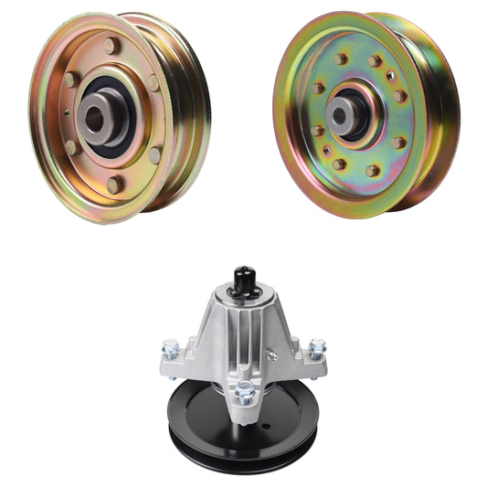 Products -  UDC Parts Mower Kit / Pulley 756-04224 + Pulley 956-04129 + Spindle 618-06976 / Fits Troy-Bilt TB42