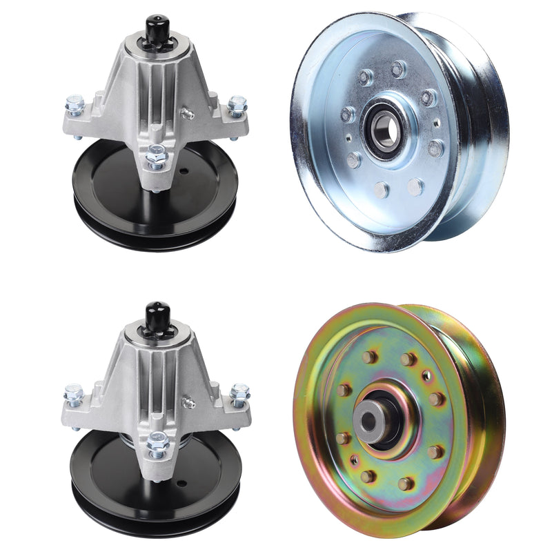 Products -  UDC Parts Mower Kit / Pulley 956-04129 + Pulley GY20629 + Spindle 618-06976 + Spindle 918-06991 / Fits Troy-Bilt TB42