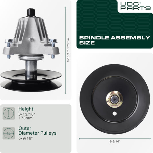 Aftermarket Jonsered Lawn Mower Parts -  UDC Parts 618-06978 Spindle Assembly / 54 inch deck / for MTD 918-06978 Cub Cadet RZT-S54 Troy-Bilt Craftsman TB2454 T8400 G8400 Z6660