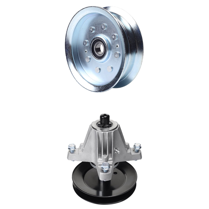 UDC Parts Mower Kit / Pulley GY20629 + Spindle 618-06978 / Fits Troy-Bilt Mustang 54 XP Mustang XP 54 Mustang XP Pivot S 54 Mustang Z54 Super Bronco 54 Super Bronco 54 FAB Super Bronco 54 Hydro Super