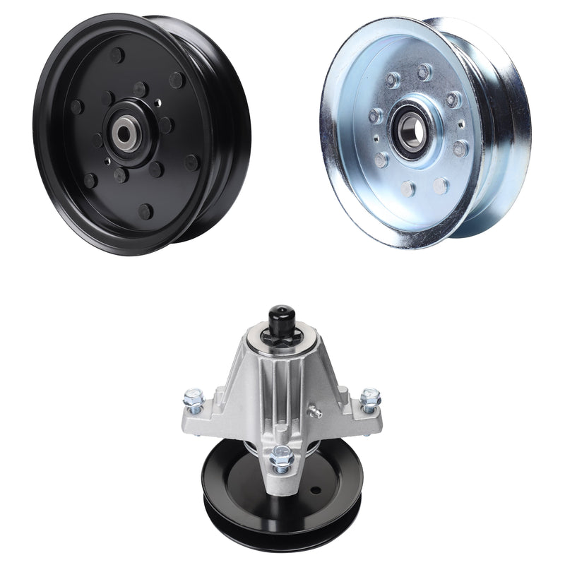 Products -  UDC Parts Mower Kit / Pulley 756-04511B + Pulley GY20629 + Spindle 618-06980 / Fits Cub Cadet RZT-L50 RZT-LX50 Fab RZT-S50 RZT-SX50 EFI Fab RZT-SX50 Fab ZT1-50 Fab ZT2-50 Fab