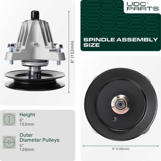 Mower Spindles -  UDC Parts 618-06981 Spindle Assembly / 50 inch deck / for MTD 918-06981 Cub Cadet Columbia Troy Bilt XT1-LT50 XT2-LX50 TB2350