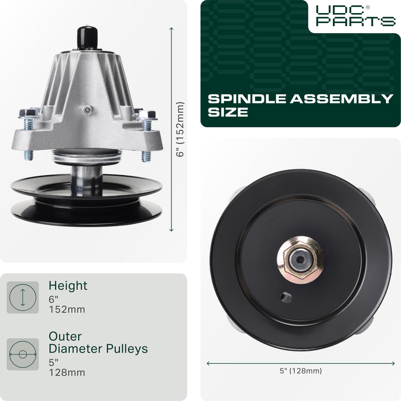  UDC Parts 618-06981 Spindle Assembly / 50 inch deck / for MTD 918-06981 Cub Cadet Columbia Troy Bilt XT1-LT50 XT2-LX50 TB2350