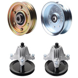 Products -  UDC Parts Mower Kit / Pulley 756-04224 + Pulley GY20629 + Spindle 618-06989 + Spindle 918-06991 / Fits Troy-Bilt TB46 Hydro