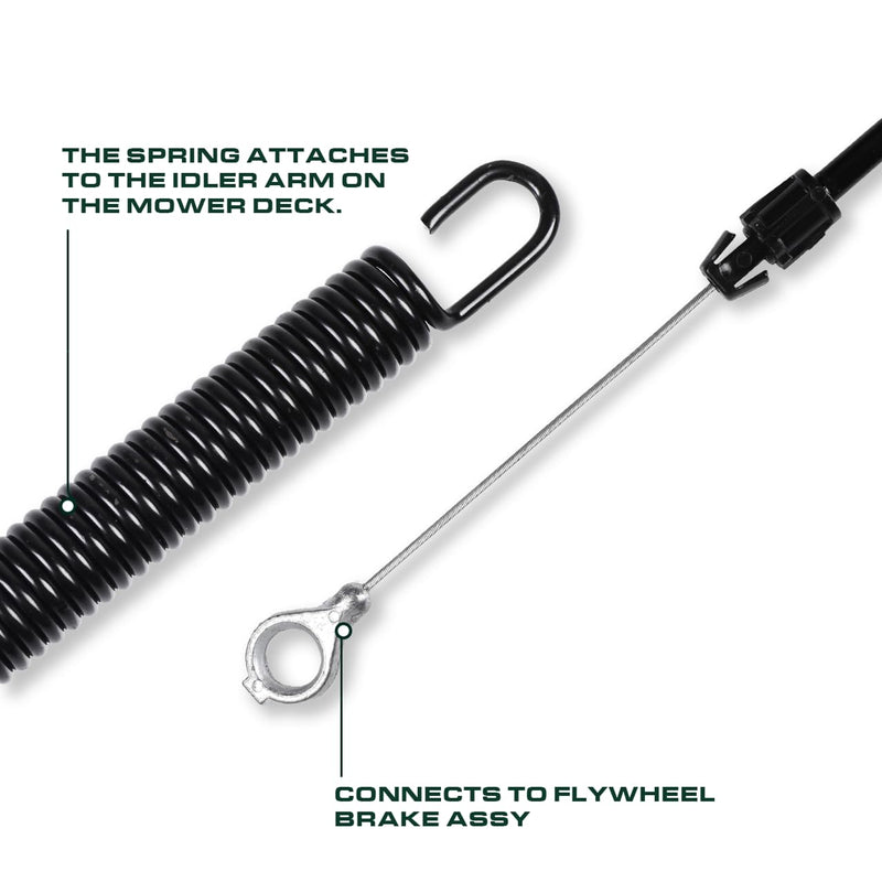  946-04092 Deck Engagement Cable Replacement for MTD Troy Bilt 746-04092 Toro 112-0504 PTO Clutch Cable LX420 LX425 LX460 LX465 Lawn Mowers
