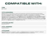  539114557 Deck Belt Replacement for Husqvarna Z254 RZ5424 RZ5426 Zero Turn Mower 539 11 45-57 Craftsman Poulan Lawn Mowers / Aramid Cord / 154.00 inches