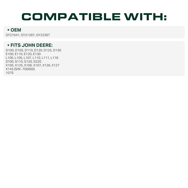  GY21641 Push Pull PTO Control Cable Replacement for John Deere GY21287 D100 D105 D110 D120 D125 D130 X105 X125 X145 107S GY22387 S100 S120 Lawn Tractors