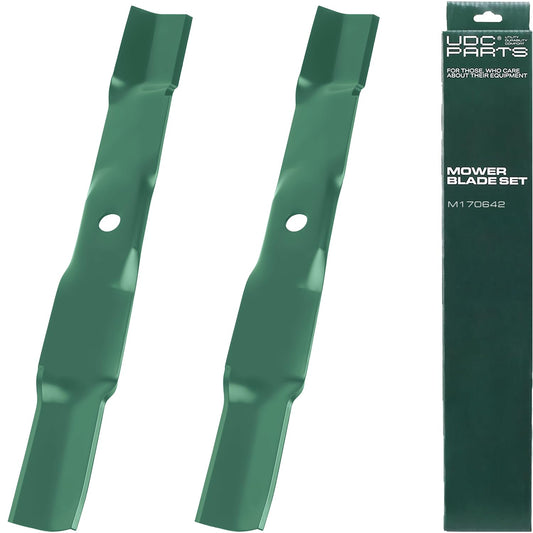 OEM–Equivalent John Deere Mower Blades - M170642 Mower Blades Replacement for John Deere 42 Inch UC22008 S220 Z315E Z320M Z320R Z335E Z335M Z345M Z345R / 2 Pack Mulching
