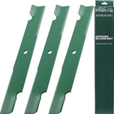  60 Inch Mower Blades Replacement for Bad Boy Exmark Hustler Gravely Toro Dixie Chopper Ariens 038-2007-00 038-6050-00 038-6002-00 30227-60 30227-60V 103-0301-S / High Lift Mulching 3 Pack
