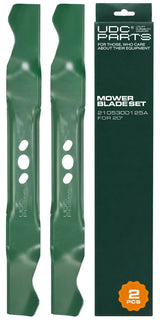  UDC Parts 2105300125A High Lift Lawn Mower Blades Replacement for Hyper Tough MNA152701 MNA152505 MNA152516 / 2 Pack