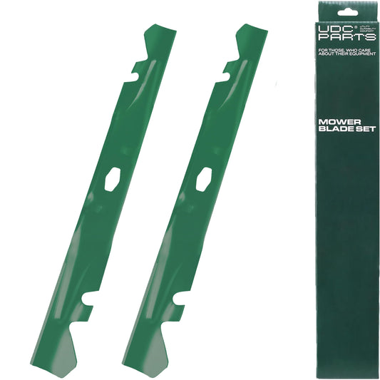 OEM–Equivalent Cub Cadet Mower Blades -  742-05510-X S-Shape Blades Replacement for 46 Inch Cub Cadet ZTS1 74205510X Craftsman CMXGZAM110203 Z5450 Z5400 T2400 T2400K Troy Bilt 490-110-Y203 742P05510-X ZT1 / 2 Pack Mulching