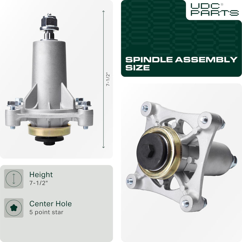 UDC Parts 587253301 187292  Spindle Assembly / 42 46 48 54 inch decks / for AYP 192870 532187281 532187292 532192870 539112057 587125401
