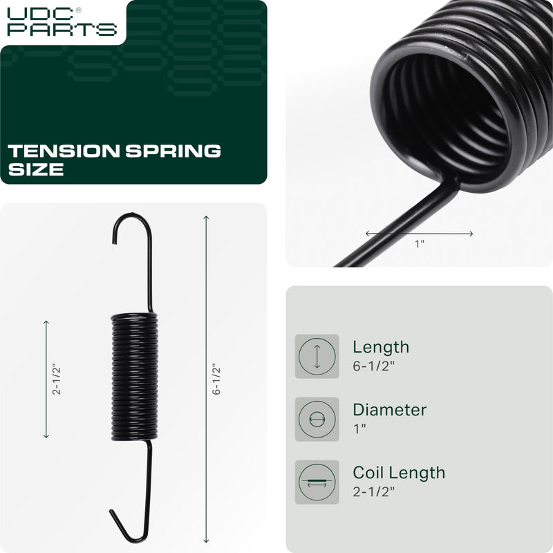 GX21582 Tension Spring / 2 pcs / Replacement for John Deere GX20377 L120 L130 LA130 LA140 LA145 X140 145 D140 D150 D155 D160 D170 G110 Sabre 1642HS 1742HS