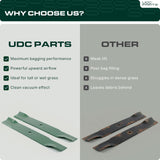  138497 193957 Lawn Mower Blades Replacement for Craftsman 38 Inch 532193957 Husqvarna 532138497 Poulan 532127842 127842 581116302 LT1238 LT19538 LTH18538 LTH1538 / High Lift Mulching 2 Pack