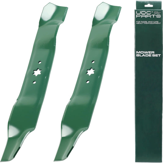 Aftermarket White Outdoor Lawn Mower Parts -  942-0610A Mulching Blades Replacement for Cub Cadet Yard Machines MTD Bolens Troy Bilt Huskee LT3800 Murray M115-38 38 Inch 742-0610 742-0610A 7420610 942-0610 GW-7420610 33020 / 2 Pack