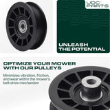  532194327 Idler Pulley / 42 54 inch deck / Replacement for Husqvarna YTH2042 YTH2246 YTH2348 YTH2454