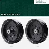  532196106 Idler Pulley / 42 46 48 54 inch deck / Replacement for Craftsman Husqvarna Ariens Poulan 532197379 197379 196106 MZ 54 RZ 5424 YTH24K48 2042 LS YTH24V54 LGH2654