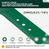  131-4547-03 Lawn Mower Blades Replacement for Toro Recycler 22 Inch 20339 20378 21465 108-9764-03 131-4547 104-8697-03 20334 20353 21442 108-9764-03P 131-4546-03 21378/ Gator Mulching 2 Pack