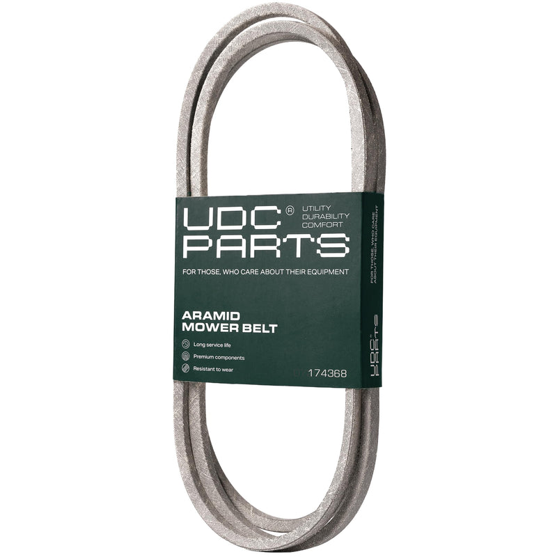  174368, 532174368 Mower Deck Belt Replacement for Craftsman, Husqvarna & More | 48-in Deck | Aramid Cord