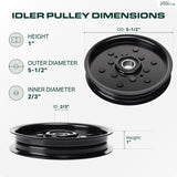  AM121602 Idler Pulley / 48 inch Deck / Replacement for John Deere AM106627 AUC16698 LT133 LT160 F725 X320 GT235 LT155 GT225 Scotts Z445 Z425