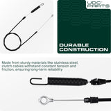  UDC Parts 584243501 Clutch Cable for 58 inch Husqvarna Craftsman Poulan Ariens LTH152 TS142 YTA 22V46 YTH 18K46 YTH 18542 YTH 2146 PO15542LT