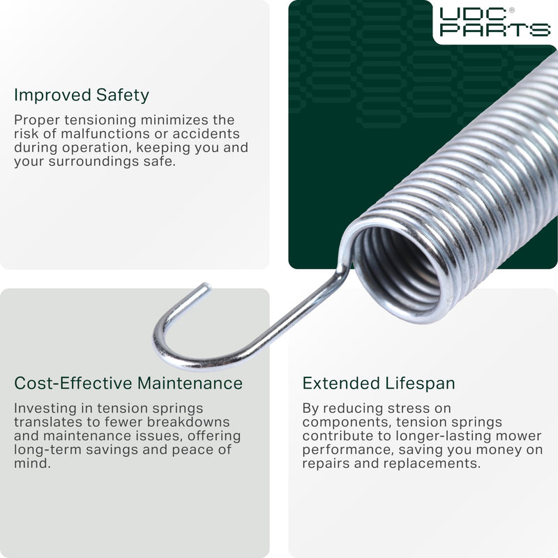 UDC Parts 532169022 Tension Spring / 2 pcs / for Husqvarna AYP Craftsman 133503 169022 05-022 MOM70-0048