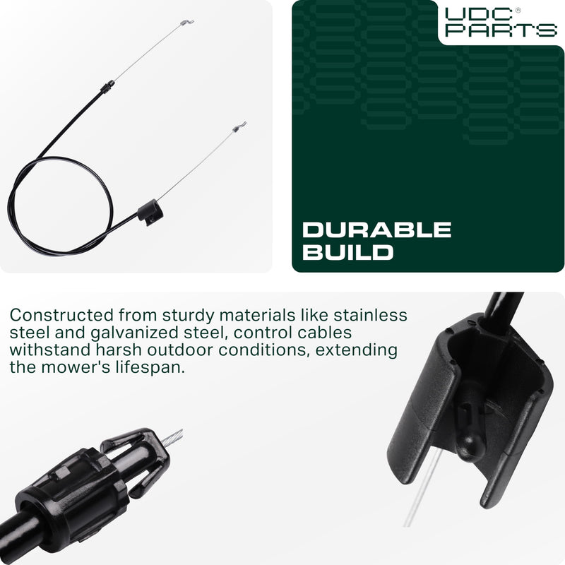  746-1130 946-1130 Control Cable Replacement for MTD Troy Bilt Cub Cadet Yard Machines Yard-Man Bolens White Outdoor 11A-426A711 11A-436M011 11A-542Q711 12AV565Q711 SC100 SC300 11A-436A711