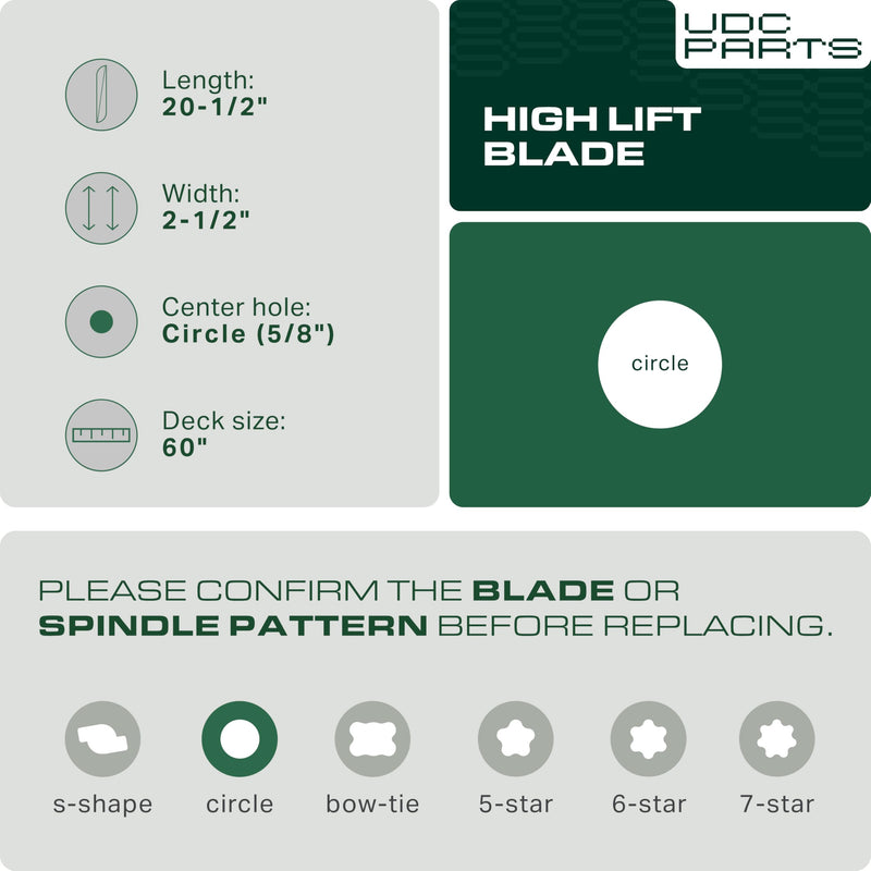  09081200 High Lift Blades Replacement for Gravely 60 Inch Ariens 09246600 992063 Pro-Master 60