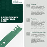  942-04290-X Mower Gator Mulching Blades 6 Point Star Replacement for Cub Cadet 46 Inch LTX 1045 1046 XT1 LT46 XT2 LX46 742-04290-X 942-04244A 942-04290A Craftsman Troy Bilt / 2 Pack