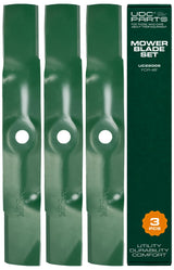  UDC Parts UC22009 Mower Blades Replacement for John Deere 48 Inch 325 335 345 M145476 M127500 M127673 X300 X304 X310 X500 X540 X570 X580 X584 GX255 GX325 GX335 Ztrak Zero‑Turn Z325E / 3 Pack High Lift