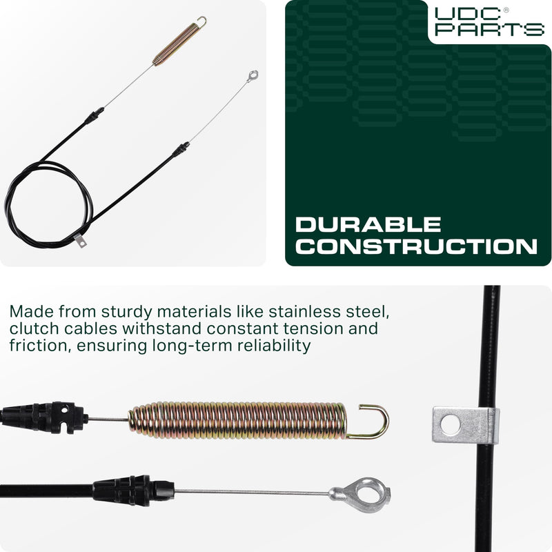  GY21106 PTO Shift Lever Cable Replacement for John Deere LA100 LA105 LA110 LA115 LA120 LA125 LA135 L100 L105 L107 L108 L110 L111 L118 L120 X110 X120 102 105 GY20156 Sabre Sabo Lawn Tractor