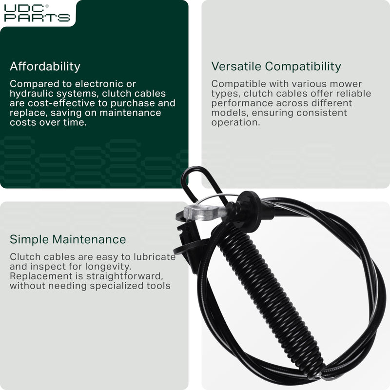  946-04092 Deck Engagement Cable Replacement for MTD Troy Bilt 746-04092 Toro 112-0504 PTO Clutch Cable LX420 LX425 LX460 LX465 Lawn Mowers