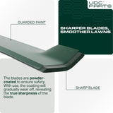  60 Inch Mower Blades Replacement for Bad Boy Exmark Hustler Gravely Toro Dixie Chopper Ariens 038-2007-00 038-6050-00 038-6002-00 30227-60 30227-60V 103-0301-S / High Lift Mulching 3 Pack