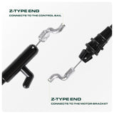  946-04661A 51-inch Control Cable Replacement for Troy Bilt TB110 TB230 TB100 TB130XP TB240 TB280ES TB330 746-04661A 946-04661 746-04661 MTD Cub Cadet Craftsman Yard Machines
