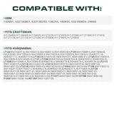  130801 Ground Drive Belt Replacement for Craftsman 532138255 160855 138255 24690 Husqvarna AYP 532130801 532160855 LT125 LT150 LT120 LT126 LT130 LT131 LT1238 YT150 /Aramid Cord /95.25 inches