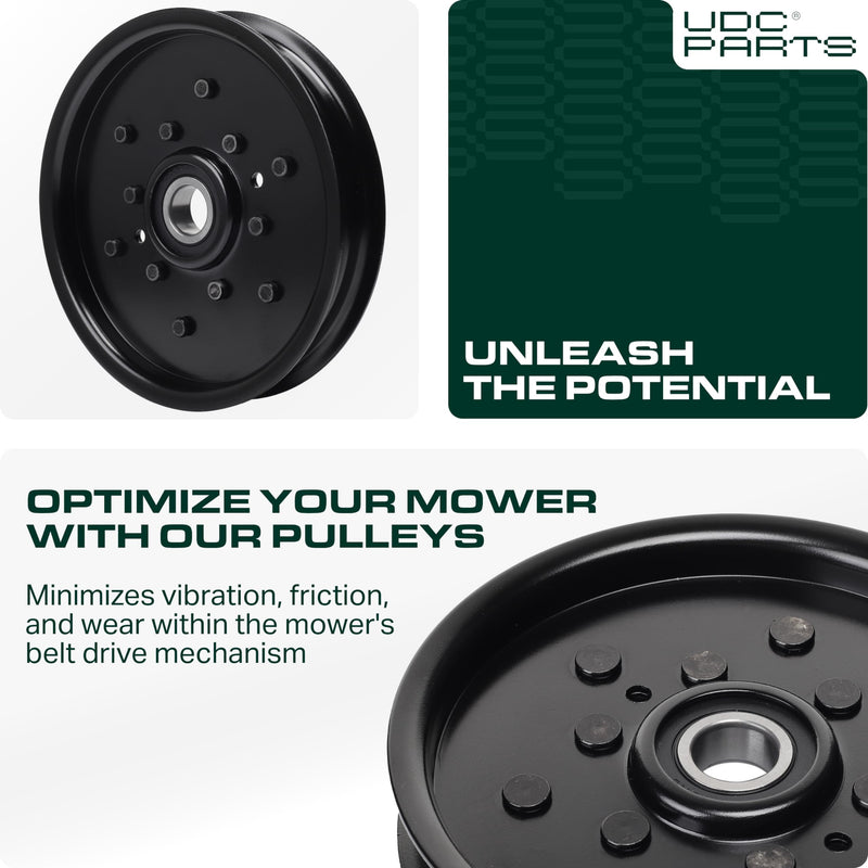  AM121602 Idler Pulley / 48 inch Deck / Replacement for John Deere AM106627 AUC16698 LT133 LT160 F725 X320 GT235 LT155 GT225 Scotts Z445 Z425