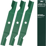  UDC Parts 532187256 Lawn Mower Blades for Husqvarna 54 Inch Z254 YTH2454 LGT2554 LGT2654 RZ5424 YTH24V54 YTH24K54 187256 187254 532187254 Craftsman Poulan / 3 Pack High Lift