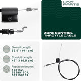  UDC Parts 582991501 158152 Zone Control Cable for Craftsman Poulan Husqvarna AYP Weed Eater 532158152 Lawn Mowers