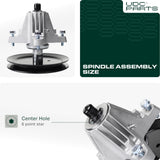  918-06977A Spindle Assembly / 46 inch deck / Replacement for MTD 490-130-C014 618-06977A 618-06977 Cub Cadet LT46 LX46 Craftsman 20442 Pro Lawn Tractor