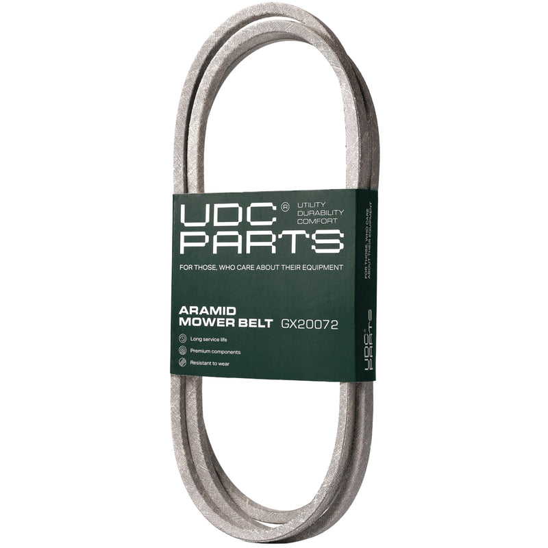  GX20072, UC32283 Mower Deck Belt Replacement for John Deere D130, D105, L100 & More | 42-in Deck | Aramid Cord
