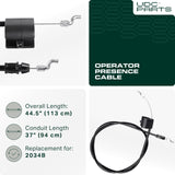  2034B Operator Presence Control Cable Replacement for Swisher ST60022Q ST67522BS ST67522Q ST50022STDQ ST6002212V ST60022DXQ12RK ST65022Q High Wheel Trimmers