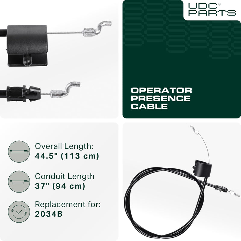  2034B Operator Presence Control Cable Replacement for Swisher ST60022Q ST67522BS ST67522Q ST50022STDQ ST6002212V ST60022DXQ12RK ST65022Q High Wheel Trimmers