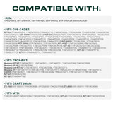  954-04043B Drive Belt Replacement for Cub Cadet RZT 50 RZT42 RZT54 754-04043 954-04043A Troy Bilt Mustang XP Colt XP MTD 754-04043B 954-04043 754-04043A / Aramid Cord / 57.30 inches