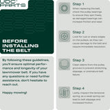  954-04060C Deck Belt Replacement for Troy Bilt, Cub Cadet, MTD, Craftsman 42-in Deck | Fits 954-04060B