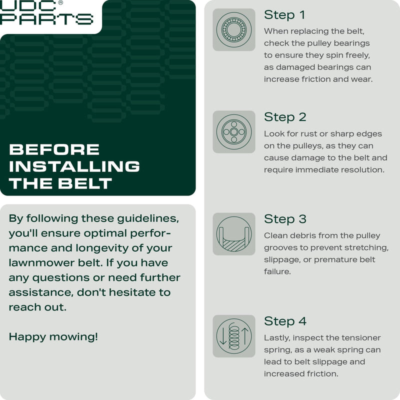  954-04060C Deck Belt Replacement for Troy Bilt, Cub Cadet, MTD, Craftsman 42-in Deck | Fits 954-04060B