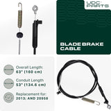  115-8439 Blade Brake Cable Replacement for Toro 22 inch 20333 20373 20333C 20376 20958 21772 21764 Recycler Lawn Mowers