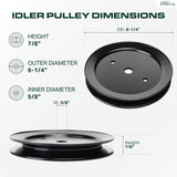  532195945 Idler Pulley / 42 46 inch deck / Replacement for Craftsman Poulan Husqvarna 195945 197473 197473 532197473 CT153 CT154 CTH163T CTH164T CTH173