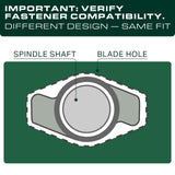  742-05510-X S-Shape Blades Replacement for 46 Inch Cub Cadet ZTS1 74205510X Craftsman CMXGZAM110203 Z5450 Z5400 T2400 T2400K Troy Bilt 490-110-Y203 742P05510-X ZT1 / 2 Pack Mulching